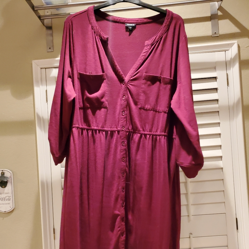 Size 2 torrid button down dress